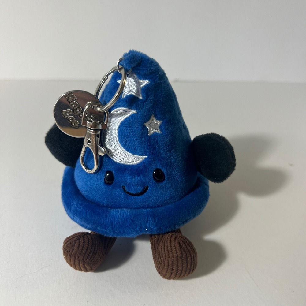 Kingdoms & Co Phil Bag Charm Sorcerer Hat Knit Brown Legs 5"